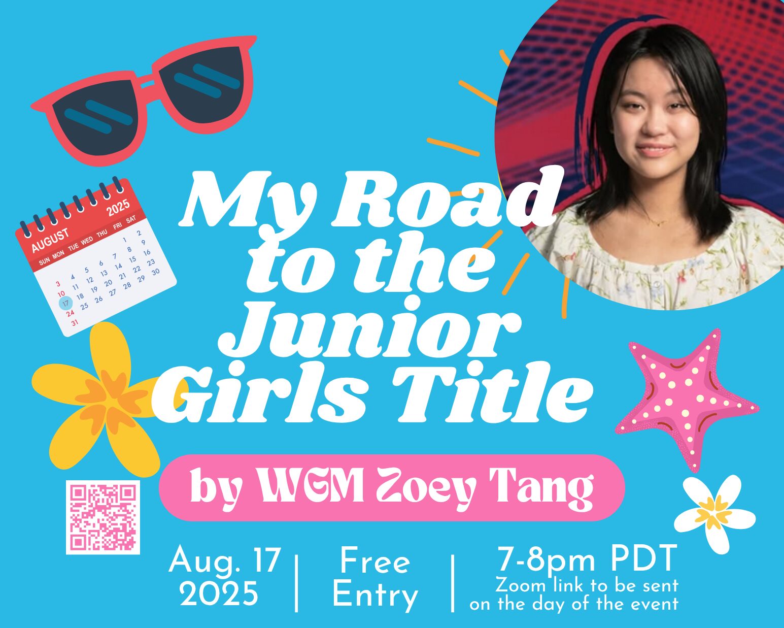 August Webinar with Zoey: My Road to the 2025 Junior Girls Title